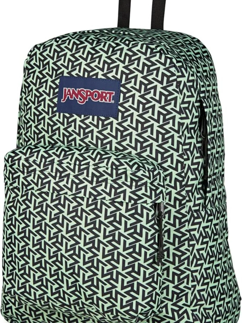 JanSport SuperBreak Plus Backpack, team colors, bratty, green, black